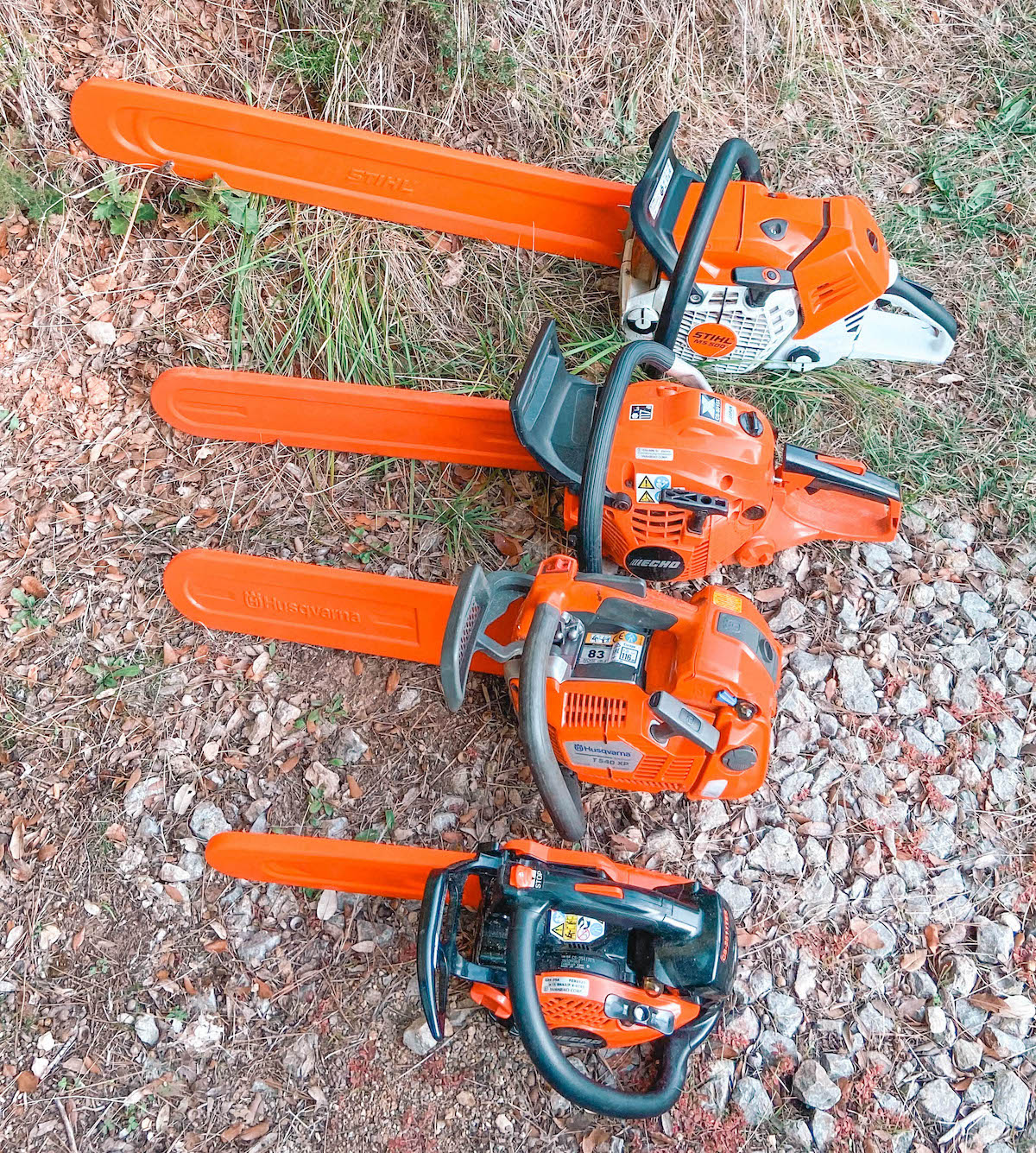 equipement tronçonneuse pour arbre